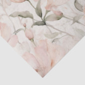 かわいい淡い色のピンク色の牡丹 薄葉紙 (詳細)