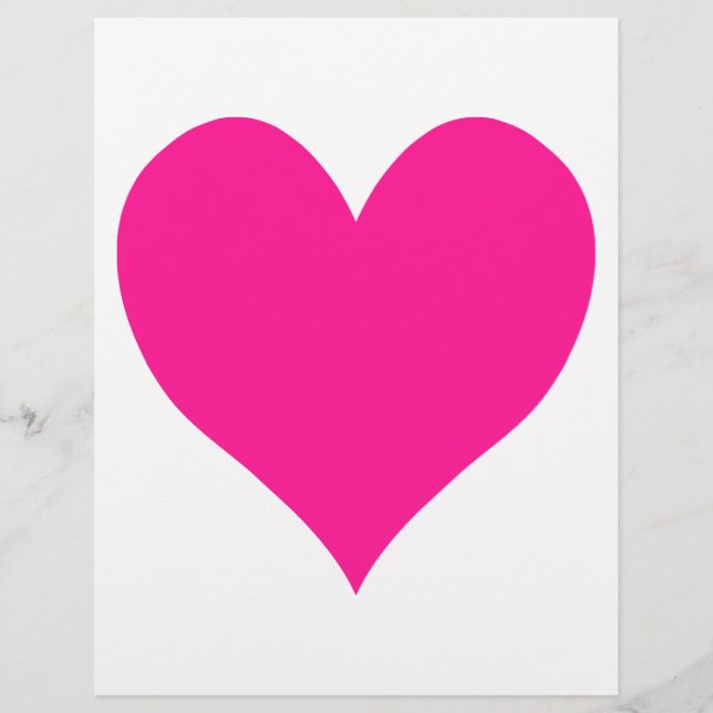 かわいい深いピンクハート (正面)