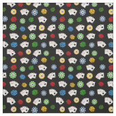 かわいい混合カジノ賭博パターン材料 ファブリック (見本)