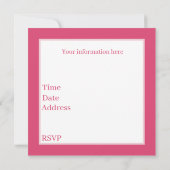 かわいい混合ベーキングパーティー 招待状 (裏面)