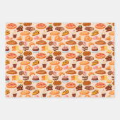 かわいい混合ベーキング製品パーティータイル模様 ラッピングペーパーシート (正面2)