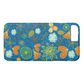 かわいい混青ペイズリーカラフル花模様 Case-Mate iPhoneケース (裏面(横))