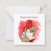 かわいい清掃業追加文字格言 ノートカード (正面)