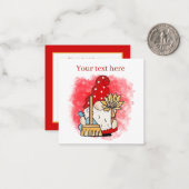 かわいい清掃業追加文字格言 ノートカード (正面/裏面インサイチュ)