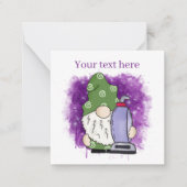 かわいい清掃業追加文字格言 ノートカード (正面)