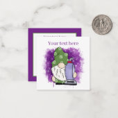 かわいい清掃業追加文字格言 ノートカード (正面/裏面インサイチュ)