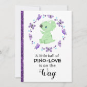 *~*かわいい渦原グリッターベビーシャワー招待状 招待状 (正面)