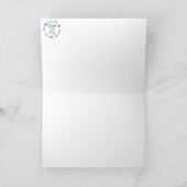 *～*かわいい渦蝶の赤ちゃんシャワーありがとう カード (内部)