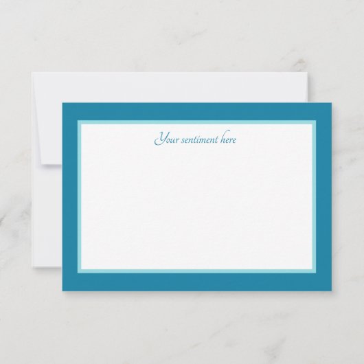 かわいい湖のシーン追加気持ち サンキューカード (裏面)