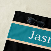 かわいい湖のライフワードアート ビーチタオル (インサイチュ)