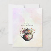 かわいい湯飲み, 母の日 & 結婚前のお茶会 招待状 (裏面)