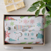 かわいい溶ける雪だるまファンキークリスマスツリー 薄葉紙 (ギフト)