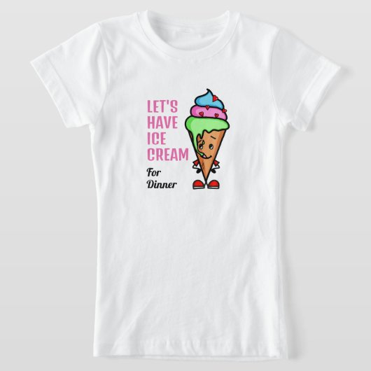 かわいい溶けるTシャツ（女の子） Tシャツ (レイダウン)