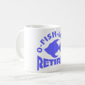 かわいい漁師の引退 コーヒーマグカップ (正面左)
