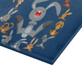 かわいい漫画うさぎマンダラ切り板 カッティングボード (角)