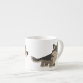 かわいい漫画おなかをすかせた狼エスプレッソマグ エスプレッソカップ (正面右)