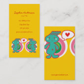 かわいい漫画おもしろいおもしろい甘ファンキー 名刺 (正面/裏面)