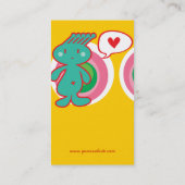 かわいい漫画おもしろいおもしろい甘ファンキー 名刺 (裏面)