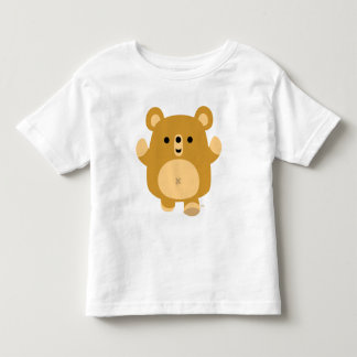 かわいい漫画かわいいクマの子どもTシャツ トドラーTシャツ