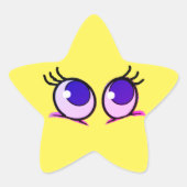 かわいい漫画かわいいグッドリトル 星シール (正面)
