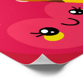 かわいい漫画かわいいハッピーサマーフルーツ集団 ポスター (角)