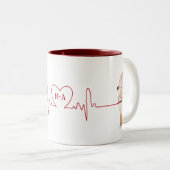 かわいい漫画がコーヒカスタマイズーマグを生む ツートーンマグカップ (正面右)