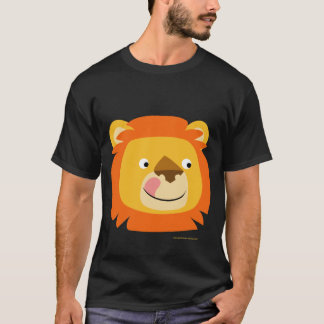 かわいい漫画のおいしいライオンのTシャツ Tシャツ