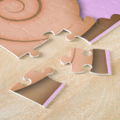 かわいい漫画のかたつむり ジグソーパズル (側面)