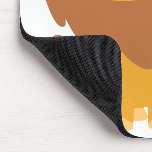 かわいい漫画のとどろくライオンのmousepad マウスパッド (コーナー)