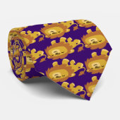 かわいい漫画ののんびりライオンのタイ ネクタイ (ロール)