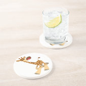 かわいい漫画のアブリングGiraffeコースター コースター (側面)