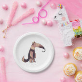 かわいい漫画のアリクイ ペーパープレート (パーティー)