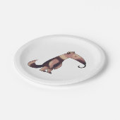 かわいい漫画のアリクイ ペーパープレート (アングル)