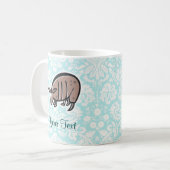 かわいい漫画のアルマジロ コーヒーマグカップ (正面左)