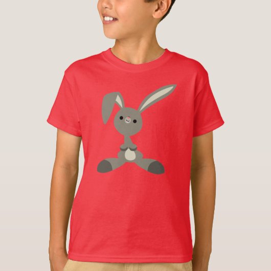 かわいい漫画のウサギの子どもTシャツ Tシャツ (正面)
