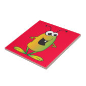 かわいい漫画のエイリアンの侵入 タイル (側面)