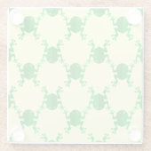 かわいい漫画のカエル ガラスコースター (裏面)