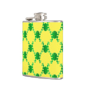 かわいい漫画のカエル フラスク (左)