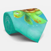 かわいい漫画のカメのタイ ネクタイ (ロール)