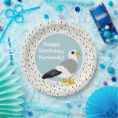 かわいい漫画のカモメパーソナライズされた ペーパープレート (パーティー)