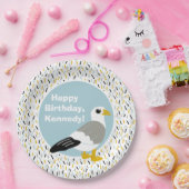 かわいい漫画のカモメパーソナライズされた ペーパープレート (パーティー)