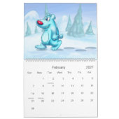 かわいい漫画のカレンダー カレンダー (2月 2027)