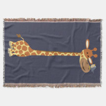 かわいい漫画のキリンと友人