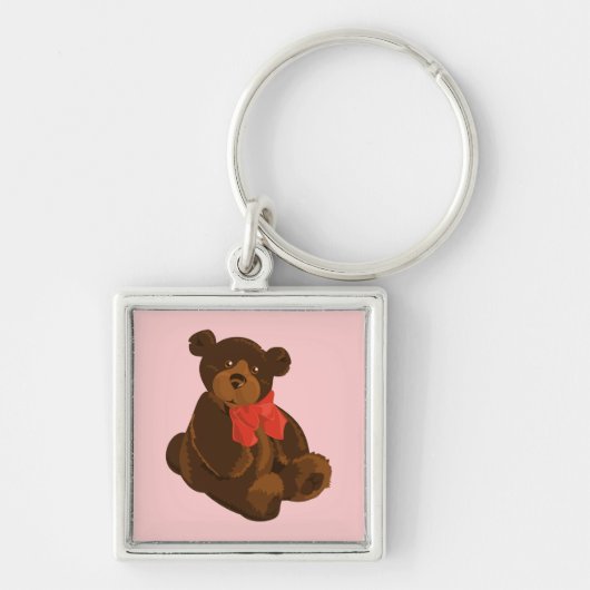 かわいい漫画のクマ キーホルダー (正面)