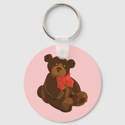 かわいい漫画のクマ キーホルダー (正面)
