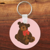 かわいい漫画のクマ キーホルダー (正面)