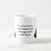 かわいい漫画のクマ コーヒーマグカップ (中央)