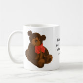 かわいい漫画のクマ コーヒーマグカップ (左)