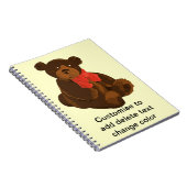 かわいい漫画のクマ ノートブック (右側)