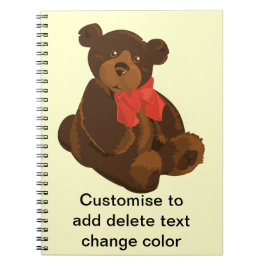 かわいい漫画のクマ ノートブック